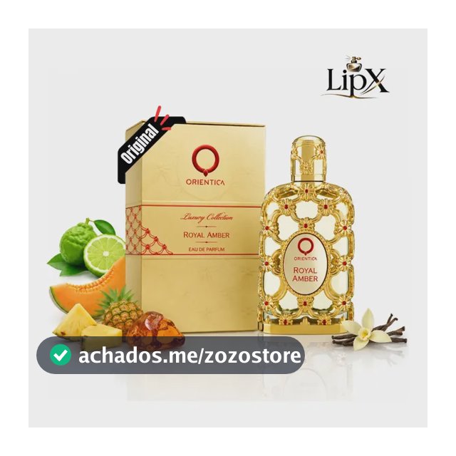 Perfume Luxo Arabe Royal Amber - Feminino - 80ml lipx
