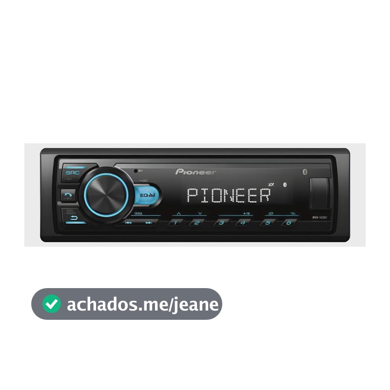 Rádio Pionner Mvh-145br Mp3 Player Som Automotivo Usb Bt