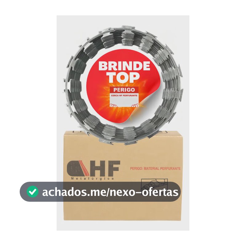 HF Metalúrgica Concertina Rolo 30cm Ref Para 10 Metros - 10 Dias