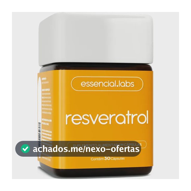 RESVERATROL 100% PURO - Fórmula Exclusiva com Máxima Concentração e Biodisponibilidade - 30 Doses