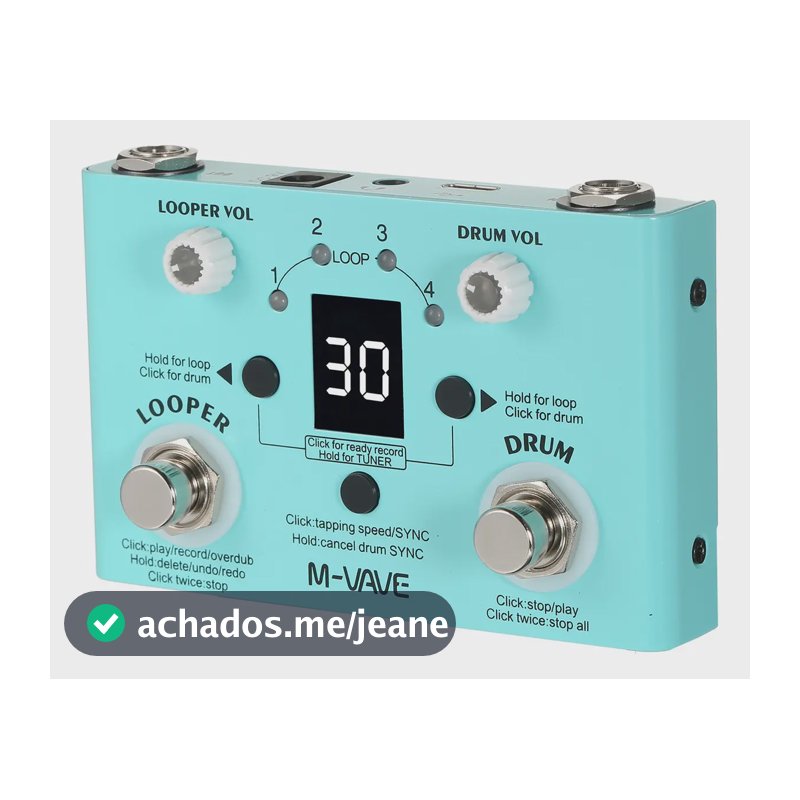 Pedal M-vave Lost Tempo Effect Drum & Looper Effector Mini