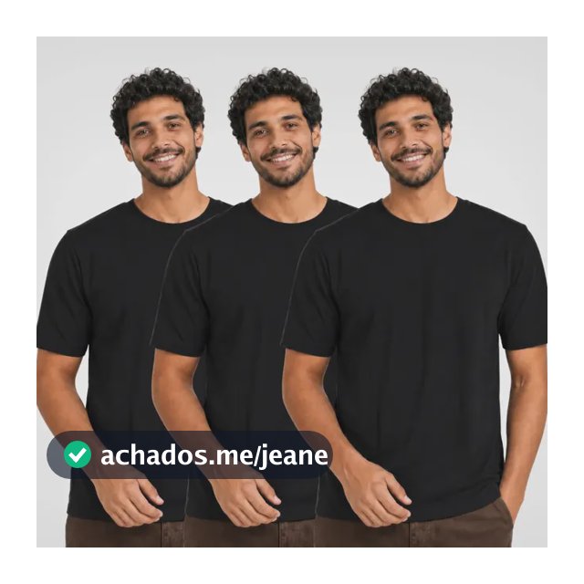 Kit 3 Camisetas Básica Masculina Unissex Lisa 100% Algodão