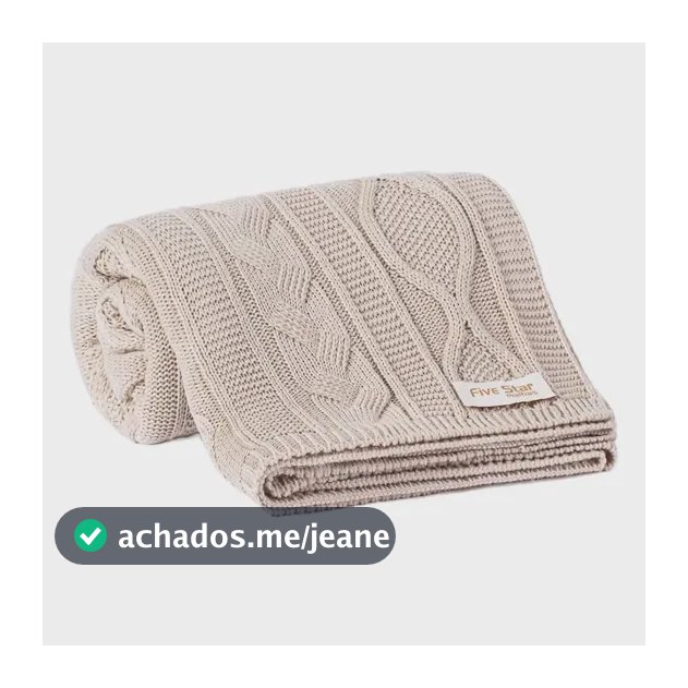 Manta Decorativa Tricot Sala Sofa 120cm X 150cm Ref 1037h