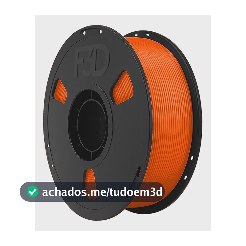 Filamento Pla Premium 1kg Laranja High Speed Impressora 3d