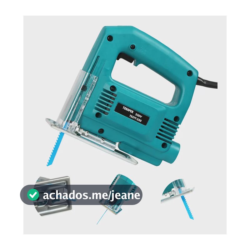 Serra Tico Tico 500w 3000rpm Uso Profissional Cor Azul Tssaper TSSTT Mdf Metal Aço Aluminio Voltagem