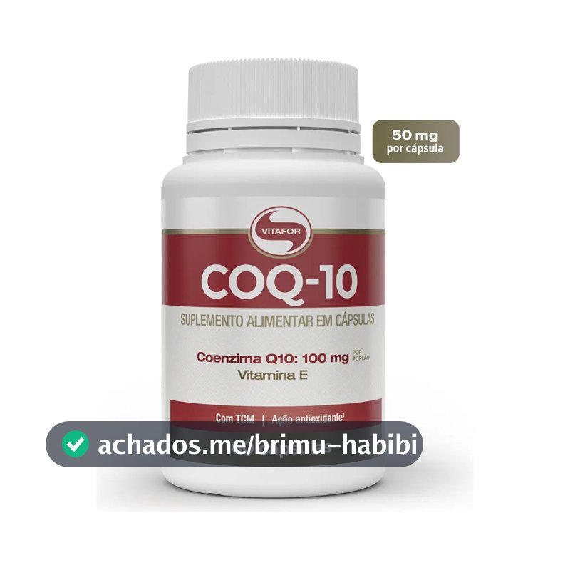 Coenzima Q10 Vitafor em cápsula Sem sabor