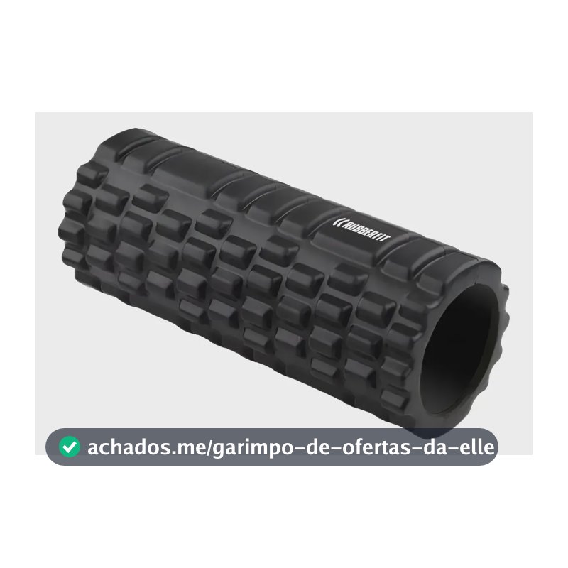 Rolo Massagem Foam Roller Liberação Miofascial Soltura Yoga Preto