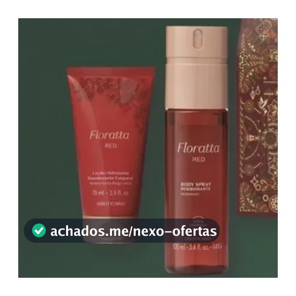Kit Floratta Red Body Spray E Loção Hidratante 75g