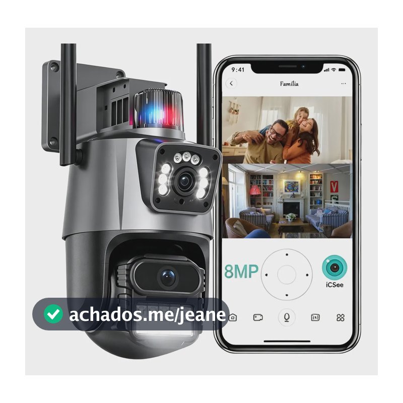 Câmera De Segurança 4k Speed Dome Ip Com Sirene E Alarme  Ipsky2-wifi