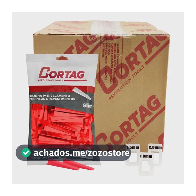 1000 Espaçadores / Nivelador Slim + 200 Cunhas Slim Cortag
