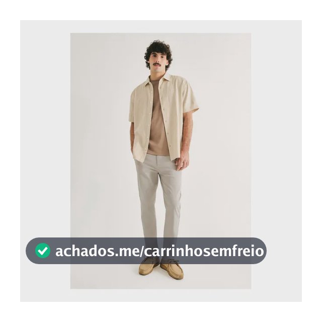 Calça Em Sarja Masculina Chino Hering