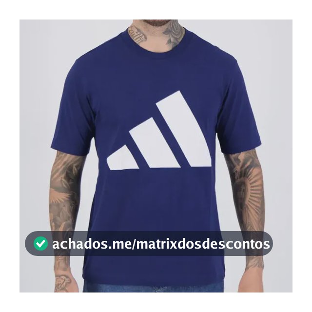 Camiseta adidas Big Logo Marinho