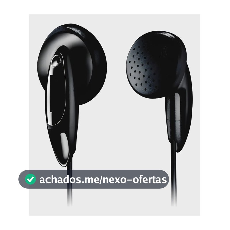 Fone Ouvido Economico Intra Auricular Preto