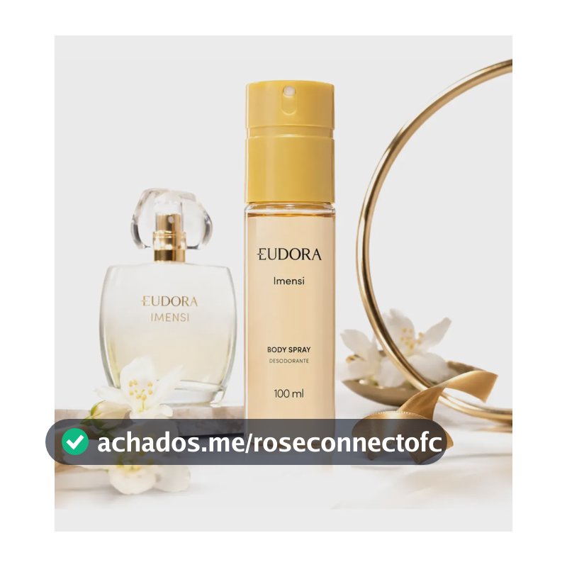 Body Spray Eudora Imensi Deo Colônia Luxuoso Feminino 100ml
