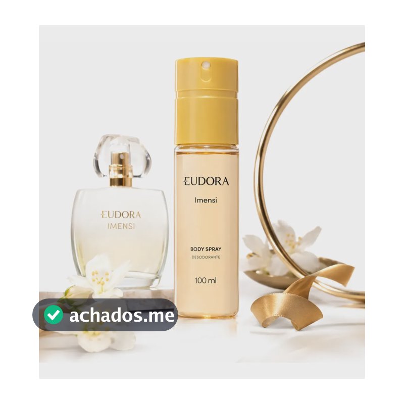 Body Spray Eudora Imensi Deo Colônia Luxuoso Feminino 100ml