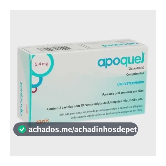 Apoquel Dermatológico Anti Coceira Cães 5,4mg