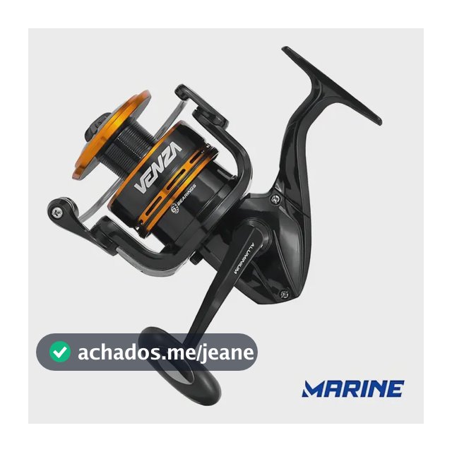 Molinete Marine Sports Venza 4000 6 Rolamentos 8kg Arrasto Manivela Intercambiável