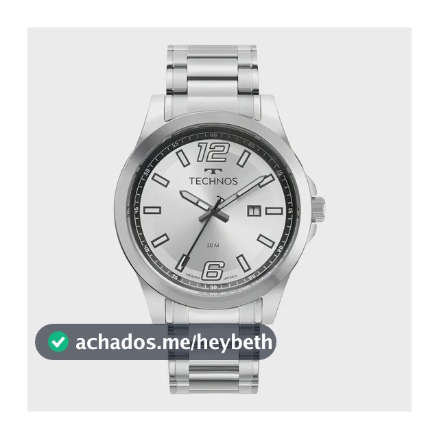 Relógio Technos Masculino Racer Basico Prata - 2115twv/1k