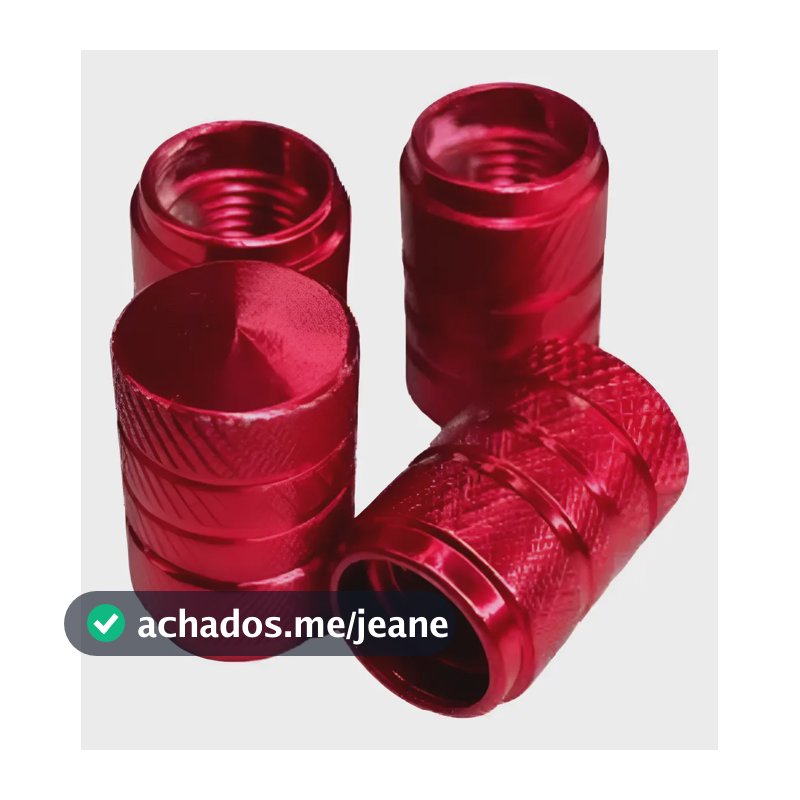 Kit 4 Pçs Tampinha Bico Pneu Válvula Carro Moto Bike Brinde
