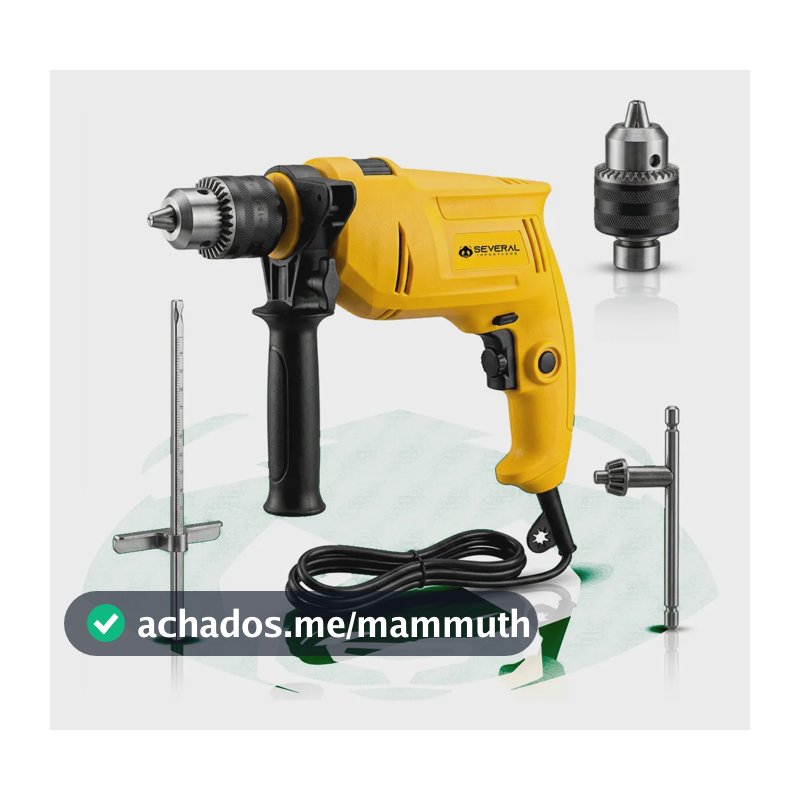 Furadeira De Impacto Profissional 1/2 Pol 13mm 750w Tbf750 Função Reversa Controle de Velocidade Several