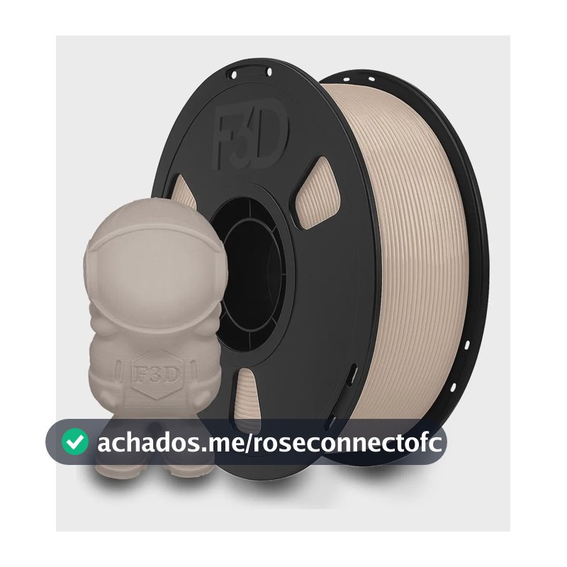 Filamento Pla Premium 1kg Nude High Speed Impressora 3d Bege