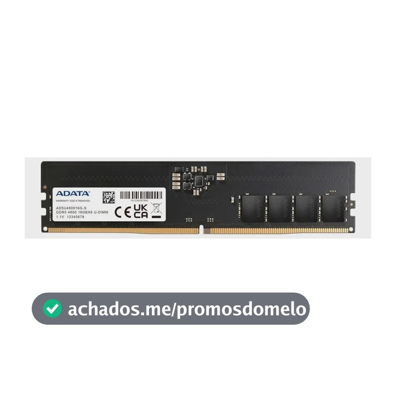 Memória RAM preto 16GB 1 Adata AD5U480016G-S