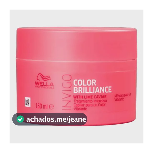 Máscara Color Brilliance Invigo 150ml Wella Professionals