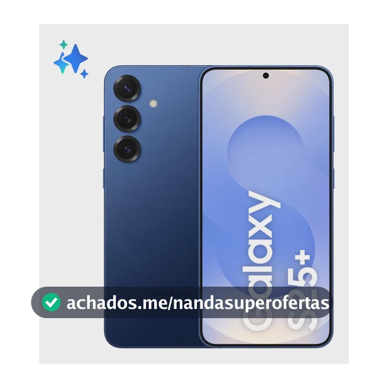 Samsung Galaxy S25+ 512GB, 12GB, Câmera Tripla - Azul Marinho