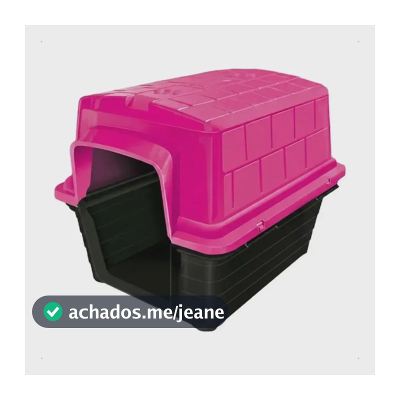 Casinha Para Cães Teddy Pet Rosa N4 Porte Médio Desmontavel Rosa