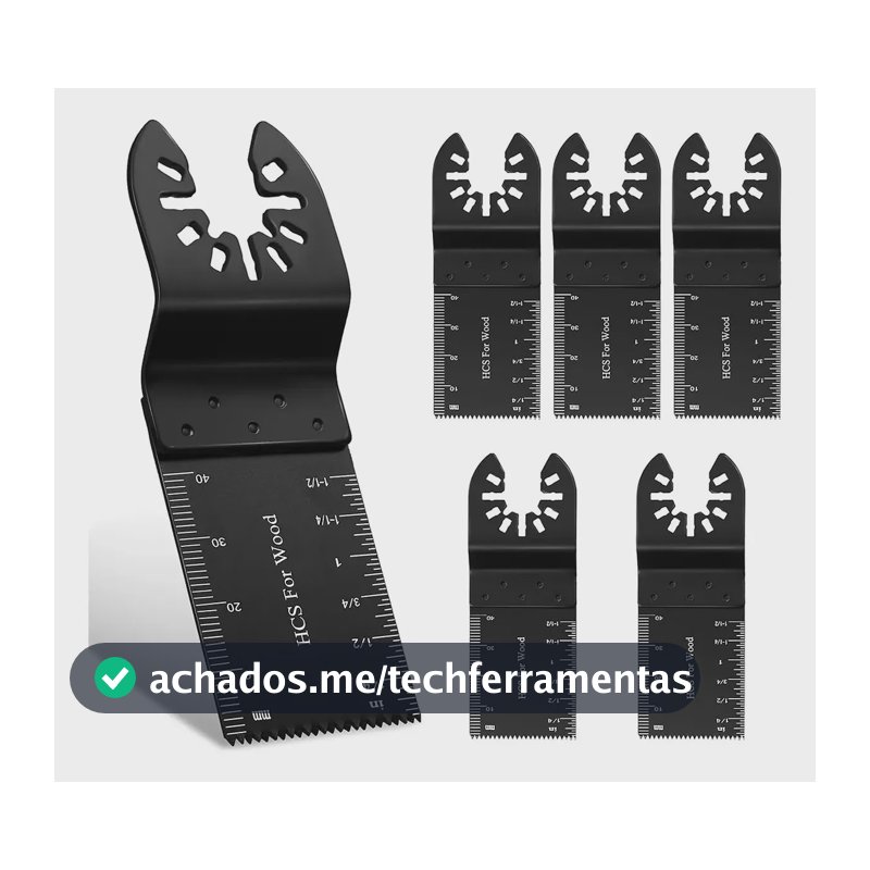 Lamina Serra Multi-corte Oscilante Kit 5 Pçs Para Wesco Makita