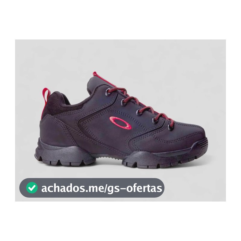 Tênis Masculino Flak 365 Ii Lite Oakley Preto/vermelho Liso 40 Br