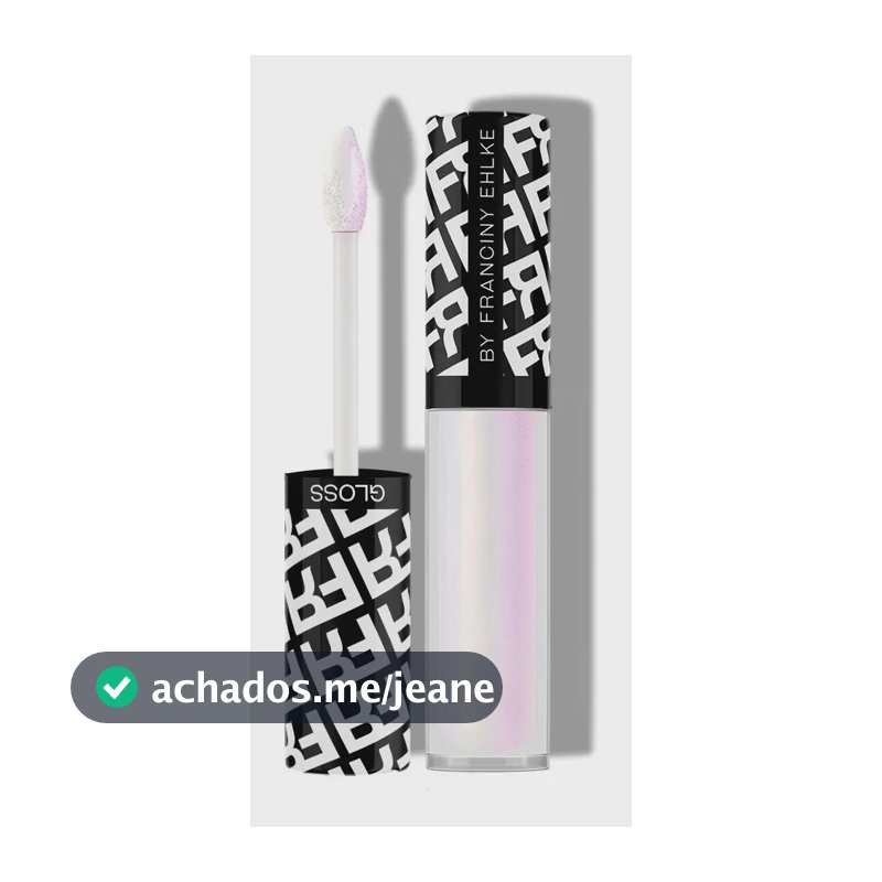 Gloss Labial Glossip Glitter Prata 4,5ml By Franciny Ehlke Cor Prateado