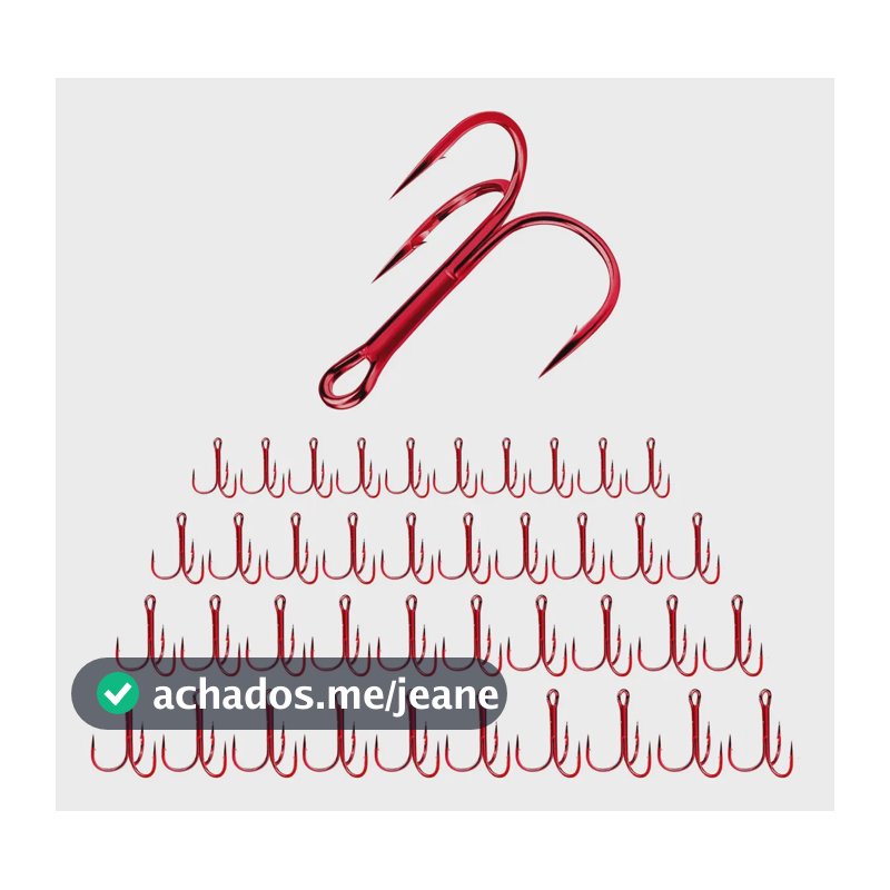 Kit Garatéia Vermelha Matadora Lambada Anzol Triplo Predador