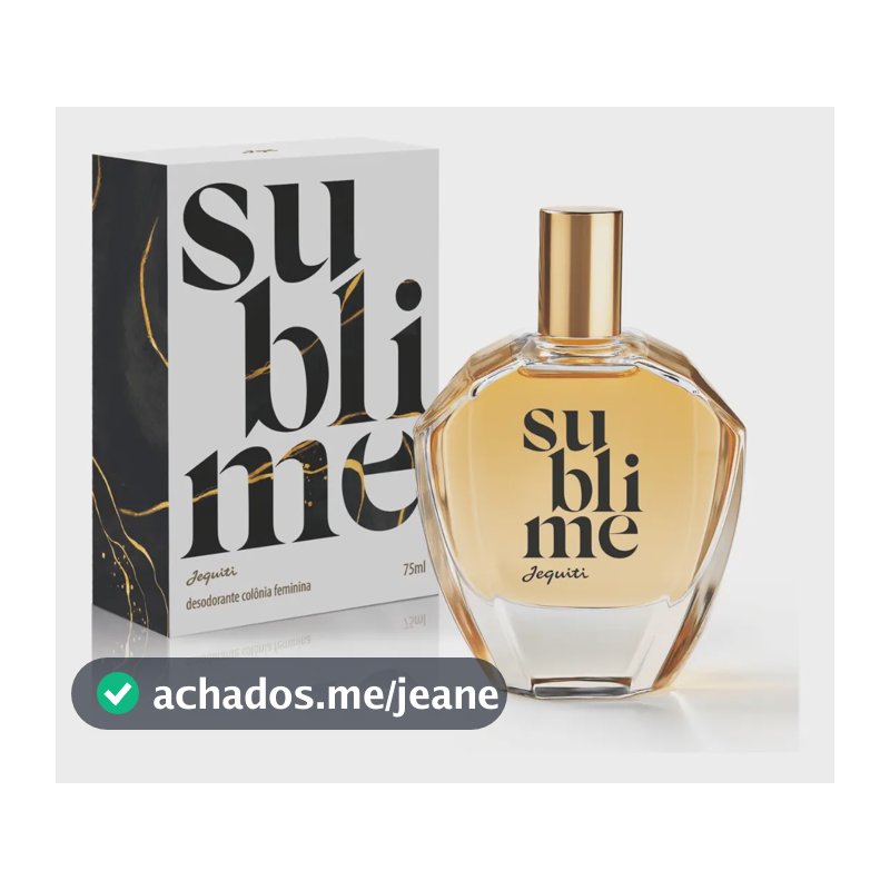 Colônia Feminina Sublime 75 Ml - Jequiti