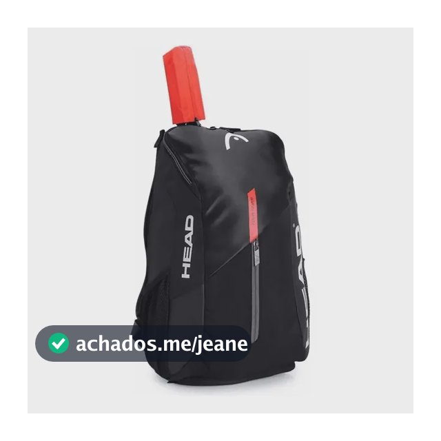 Raqueteira Mochila Tenista Head Tour Team Preto E Laranja