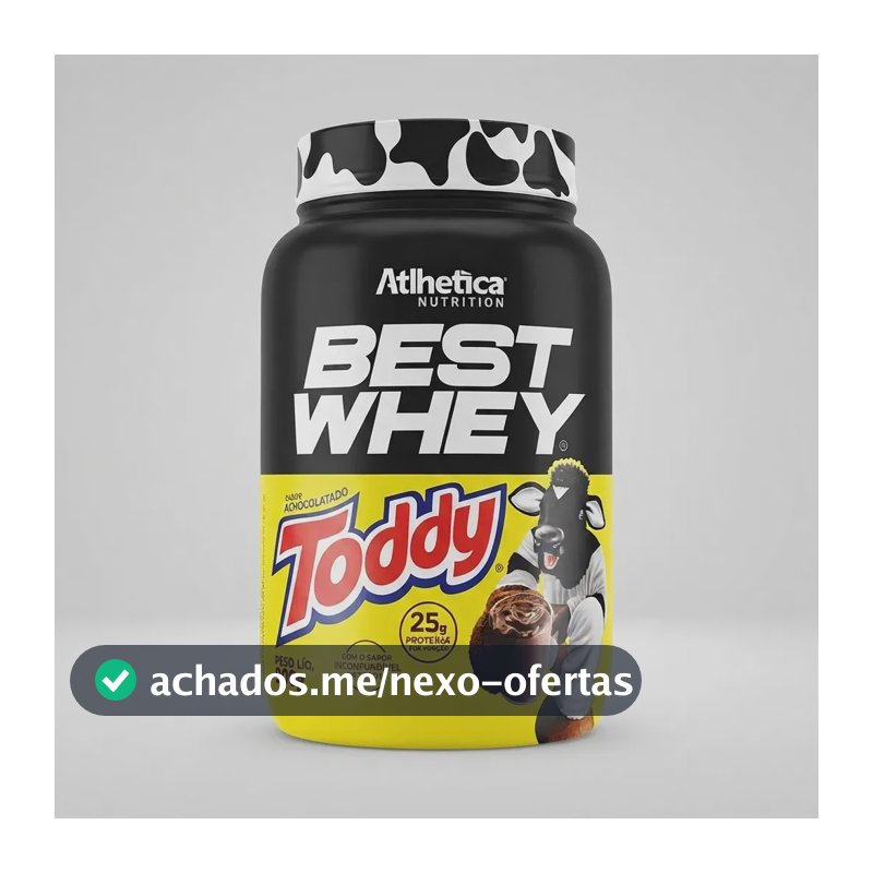 Proteína Atlhetica Nutrition Best Whey em pó sabor Toddy x 900g