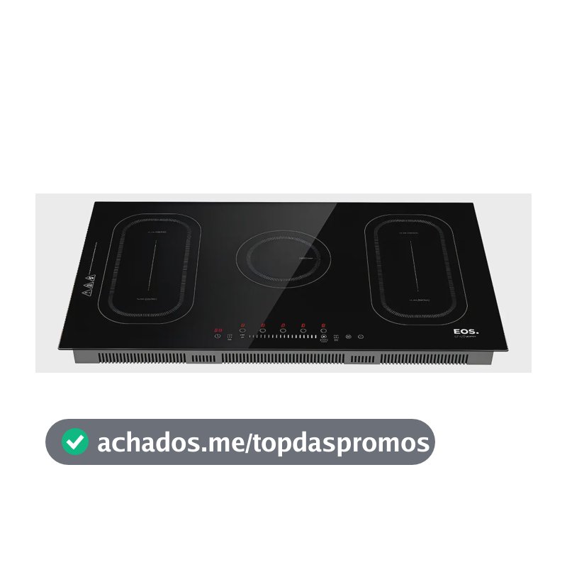 Cooktop De Indução 5 Bocas Eos 90cm 9500w Preto Eci05epf
