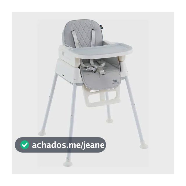 Cadeira De Alimentação Infantil 3 Em 1 Harmony Maxi Baby - Cinza
