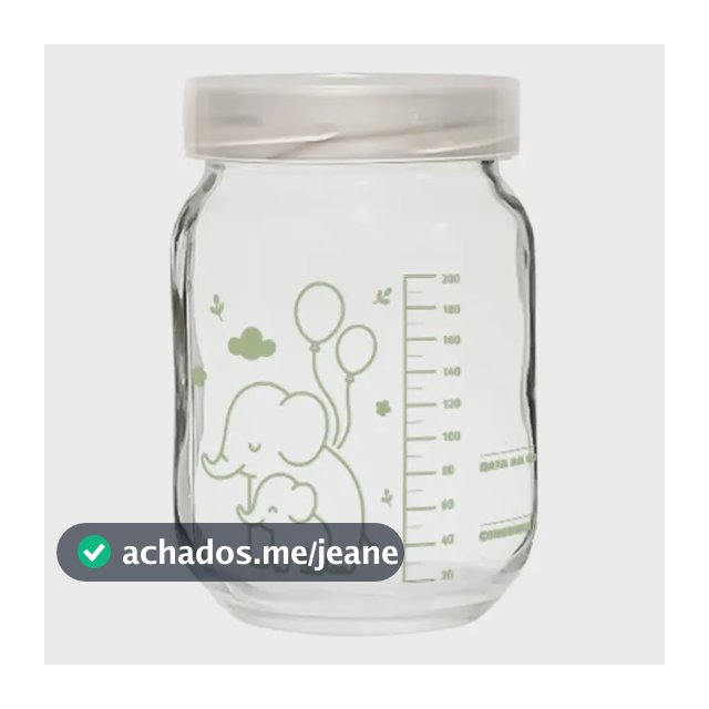 Kit 6 Potes Para Leite Materno C/ Graduação 200ml - Elefante