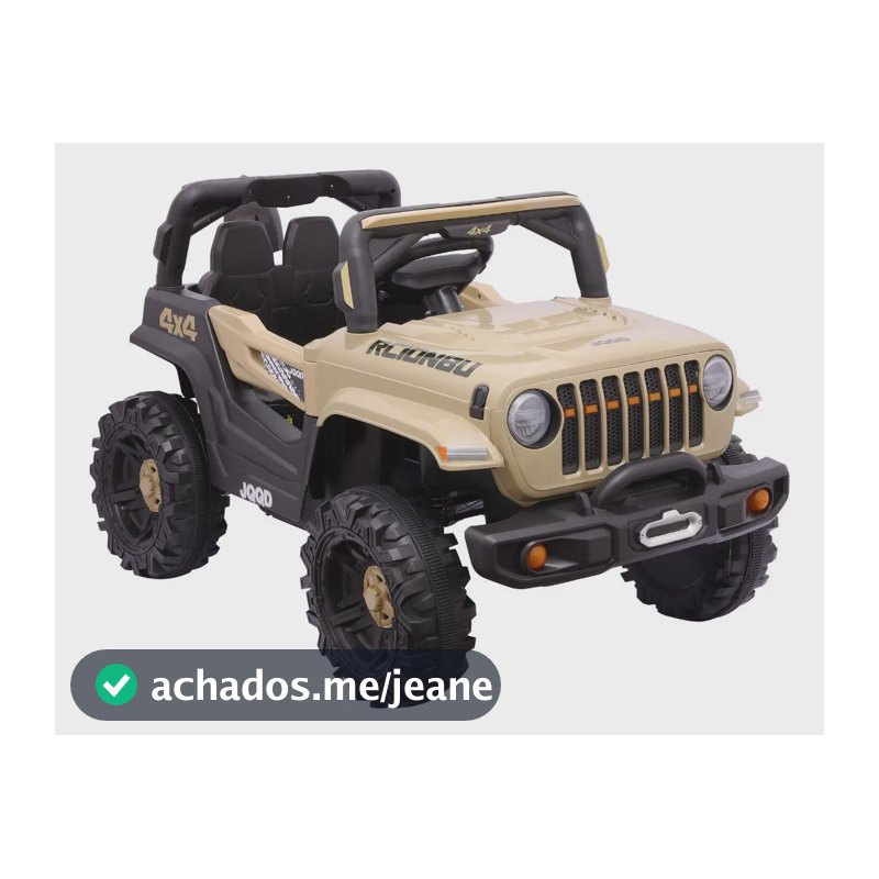 Carro Elétrico Infantil Mini Jipe Off-Road Bege Zippy Toys