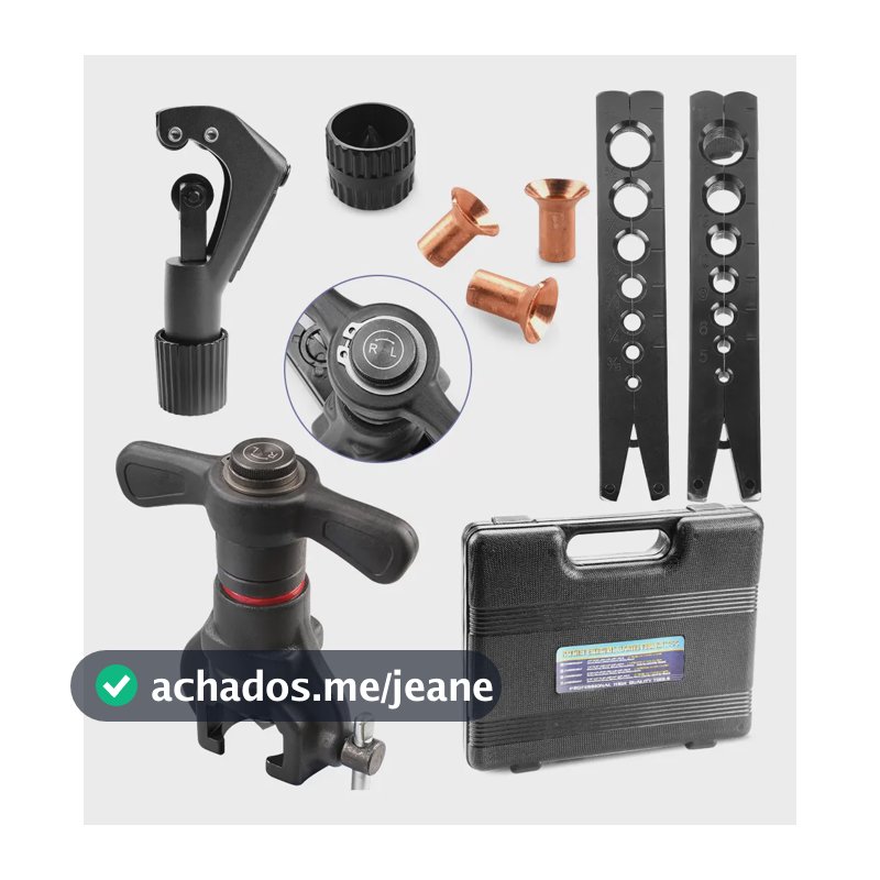 Novo Kit Flangeador Catraca Excêntrico 3/16 Á 3/4 Com Maleta Catraca