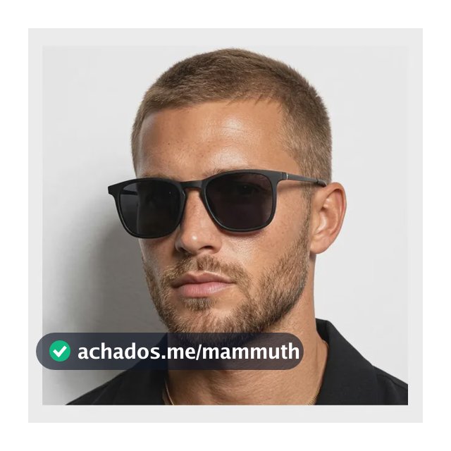 Kit Oculos De Sol Original Cacife Brand Quadrado Premium Uv