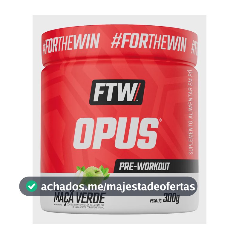 Opus Dei Pré Treino Pre-workout (300g) Ftw Sabor Maçã Verde