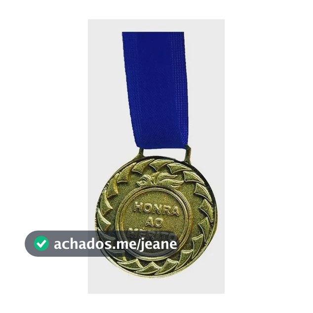 Kit Com 20 Medalhas De Ouro M30 Honra Ao Mérito C/fita Azul