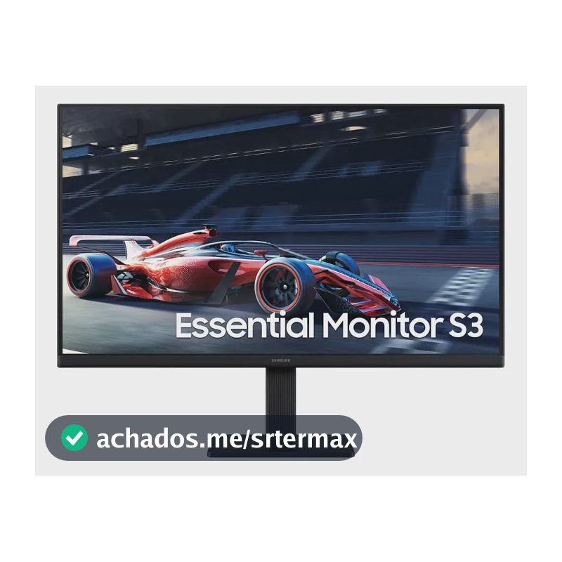 Monitor Gamer Samsung 24" FHD,100 Hz, HDMI, VGA,Preto, S3