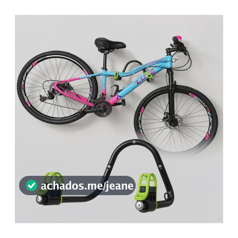 Kawak Suporte Bicicleta Horizontal Parede Para 1 Bike Preto
