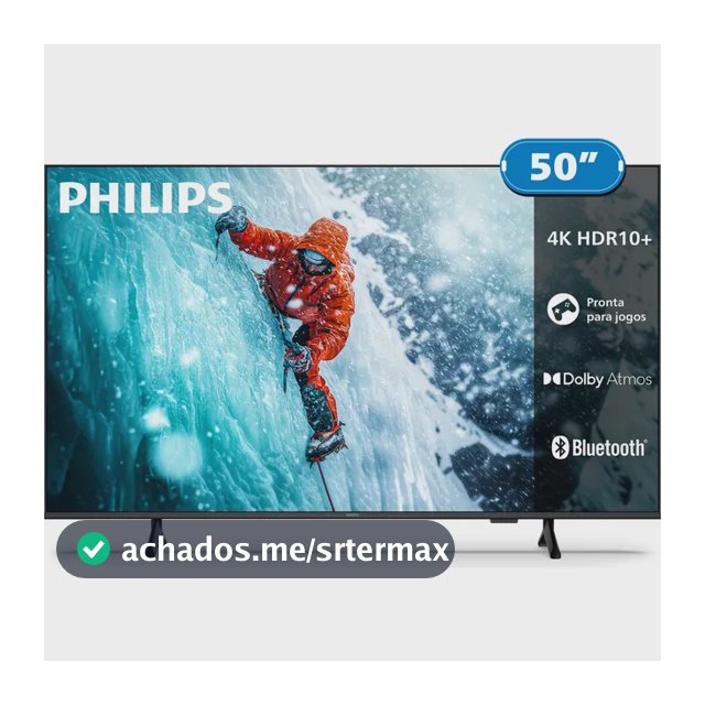 Smart Tv Philips 50 4k 50pug7300 Comando De Voz Bluetooth