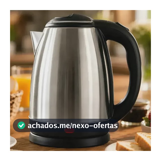 Chaleira Elétrica Inox 1,8 Litros Jarra Aquecedora Com Desligamento Automático e Base Giratória Aquecimento Rápido Alça Ergonômica Para Escritório Casa Cozinha Viagem Fervedor De Água Moderno