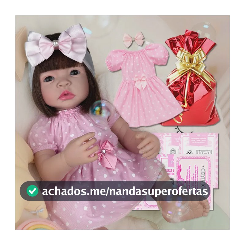 Boneca Bebe Reborn Realista Completa Barata Com Itens