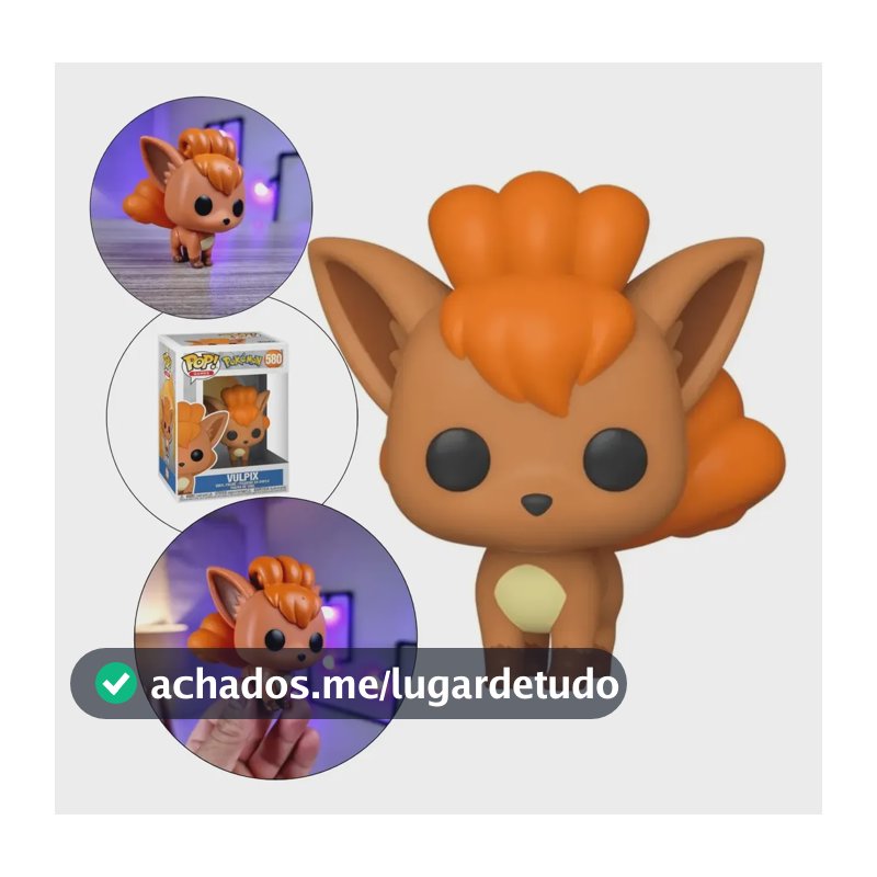 Vulpix Boneco Funko Pop Serie Pokemon Colecionavel Original